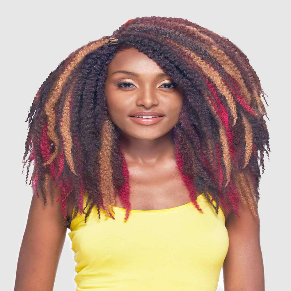 Vanessa Soul Sister Long Length Twisted Kinky Style Synthetic Wigs - AFRO 3 (27)