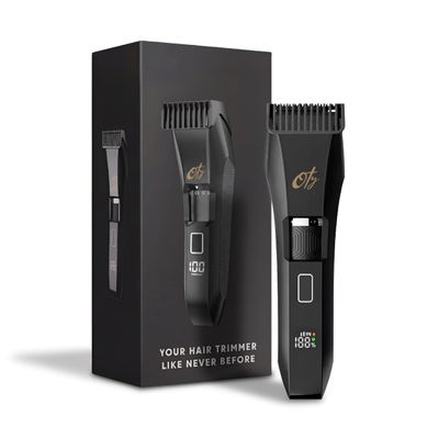 Oty Hair Trimmer for Men Waterproof Cordless Hair Clipper with Adjustable 0.510mm Dial, Stainless Steel Blades, Smart LED Display & USB-C Charging Also Functions as a Beard Trimmer