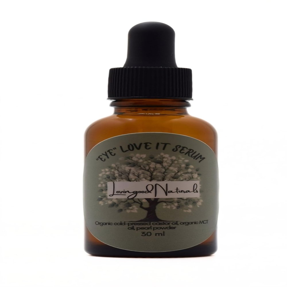 "Eye" Love It Serum - 100% All-natural, Anti-aging, Skin Brightening Oil for Dark Circles and Puffiness Around the Eyes, Reduces Fine Lines and Wrinkles - 30 ml