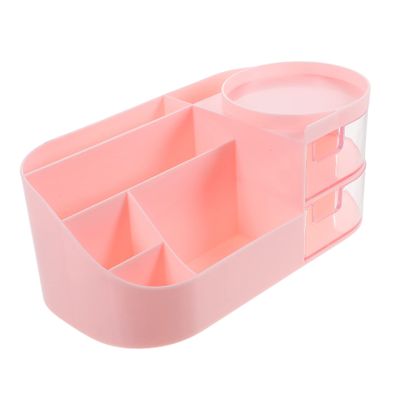 ABOOFAN Desktop Makeup Organizer with Multi-compartment Design Versatile Storage Box for Cosmetics Office Supplies and Stationery Easy to Clean for Dresser Bathroom and Kitchen Use Large