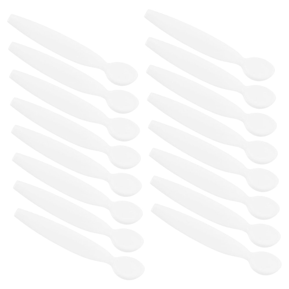 OHPHCALL 20pcs Facial Spatulas and Makeup Spoons for Cream Application Skin-friendly Easy to Clean Lightweight Cosmetic Tools for Women for Beauty Salons and Travel
