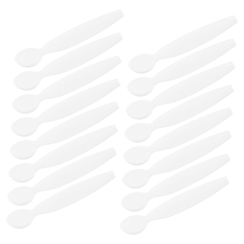 IWOWHERO 20pcs Small Cosmetic Spatulas for Cream Reusable Makeup Spoons for Face Cream Application Portable and Lightweight Beauty Tools for Women