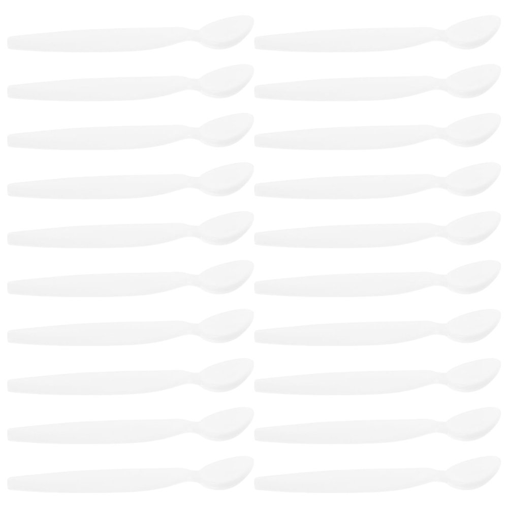MERRYHAPY 20pcs Cosmetic Spatulas for Skin Care Reusable Face Cream Applicators for Women Safe and Lightweight Makeup Spoons for Beauty Salon and Travel