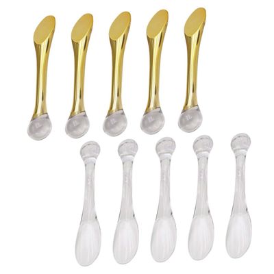 Outanaya Beauty Spoon Set 10pcs Eye Cream Face Makeup Spatulas Skincare Tool Lotion Applicator Perfect for Travel