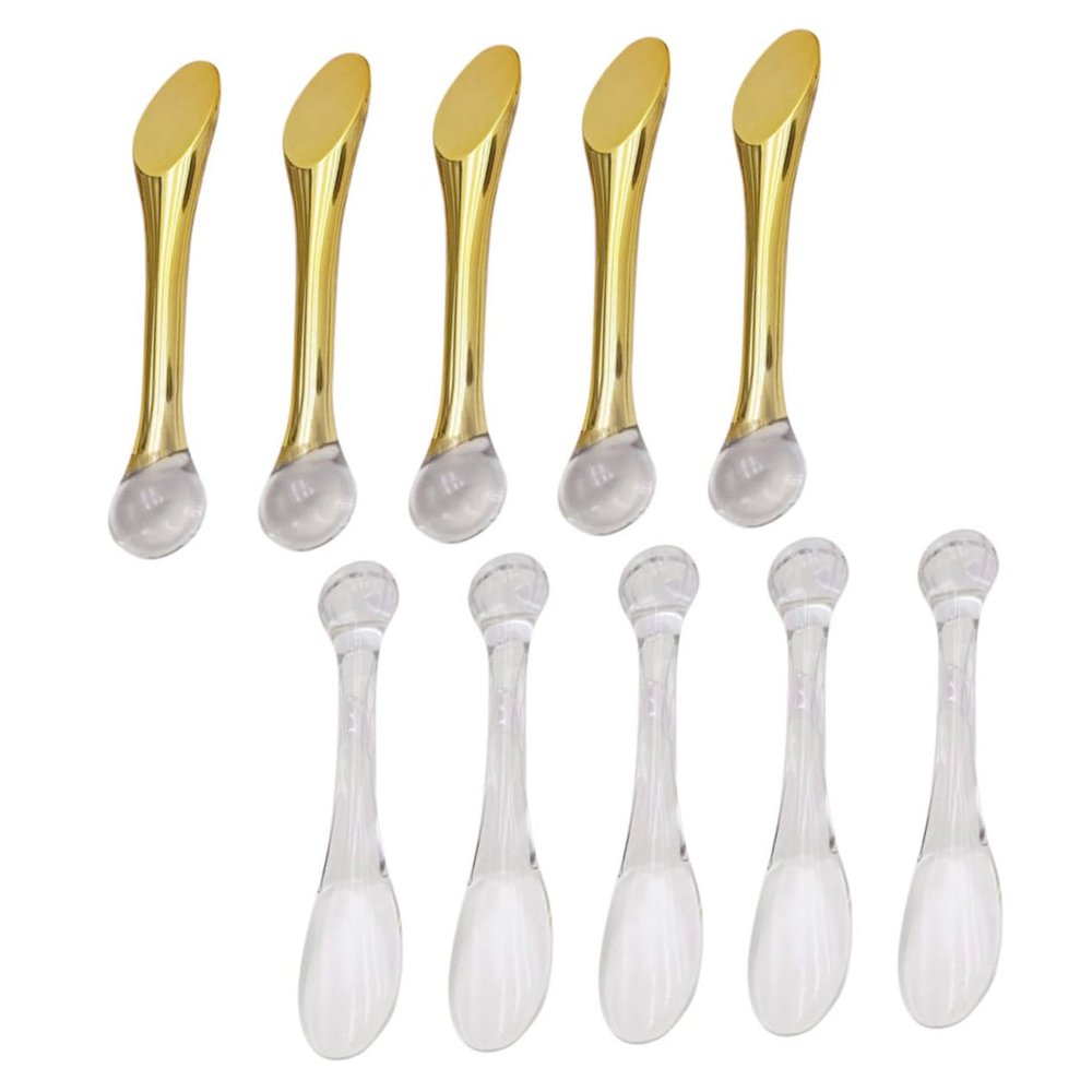 Outanaya Beauty Spoon Set 10pcs Eye Cream Face Makeup Spatulas Skincare Tool Lotion Applicator Perfect for Travel
