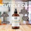 Organic Cuticle & Nail Oil - Repair, Revitalize & Hydrate Cuticles and Nails - Organic Spa Treatment - For Stronger Healthier Nails and Cuticles - 8 Fl Oz With Pump Top view 3