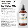Organic Cuticle & Nail Oil - Repair, Revitalize & Hydrate Cuticles and Nails - Organic Spa Treatment - For Stronger Healthier Nails and Cuticles - 8 Fl Oz With Pump Top view 4