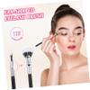 FRCOLOR 3pcs Fan Shaped Eyebrow Lash Brushes Precision Mascara Eyelash Extension Tools for Gentle Grooming for Eye Makeup Application and Lash Separation view 2