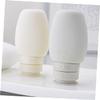 Beatifufu 2pcs Silicone Travel Bottle Refillable Leakproof Toiletries Container Each for Shampoo Lotion and Cosmetics Portable Lightweight Design for Travel and Outdoor Activities view 2