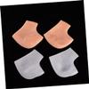 Beatifufu 1pair Silicone Gel Heel Protector Socks for Heel Breathable Foot Care Sleeves Skin view 4