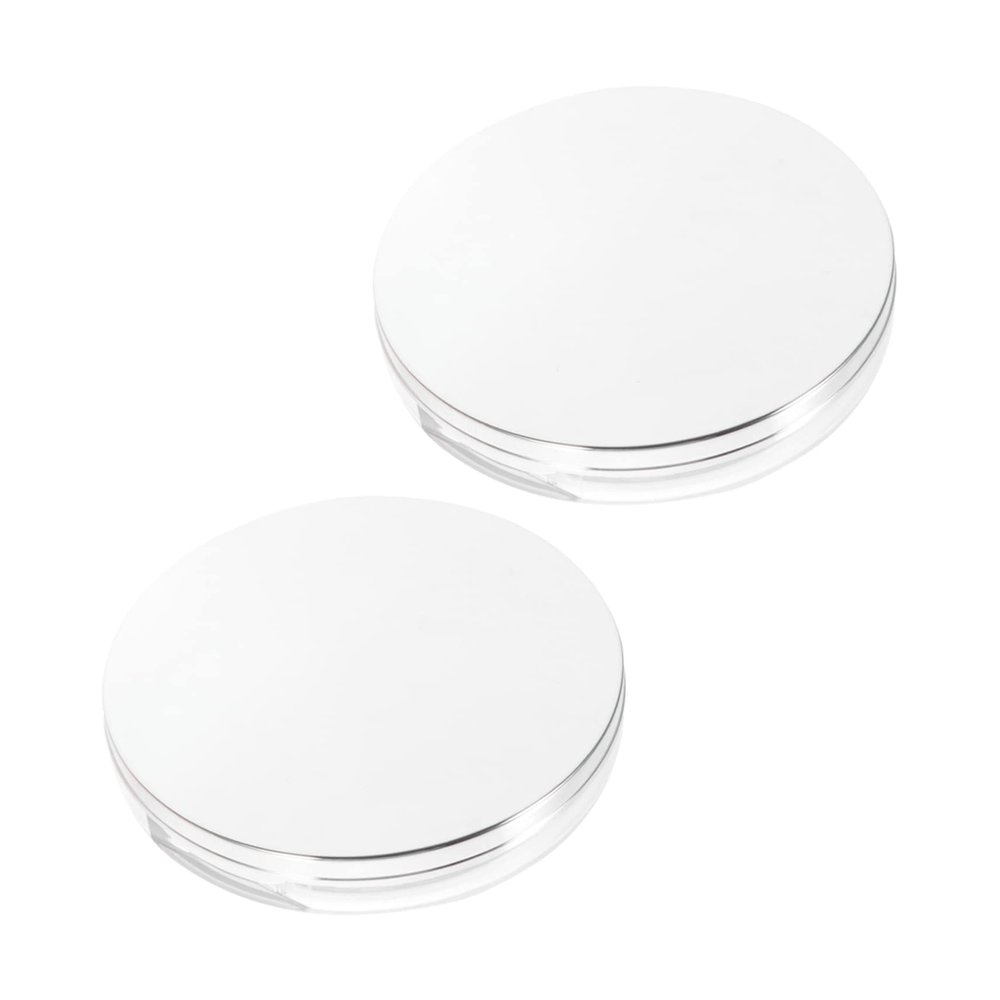 Baluue 2sets Elegant Loose Powder Box Powder Puff of Refillable Mesh Containers for Makeup Travel-friendly Design Material for Talcum and Foundation Use