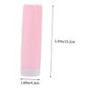 Baluue 4pcs Silicone Travel Bottles Empty Cosmetic Containers Pump Reusable Liquid Dispensers for Travel view 4