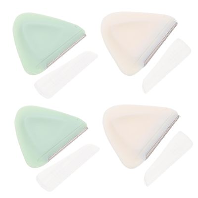FRCOLOR 4pcs Facial Hair Razor Eyebrow Shavers for Shaping Trimming Safe Comfortable for Sensitive Skin