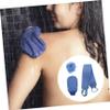 Baluue 2pcs Shower Exfoliator Kit Bath Gloves Shower Mitt Back Brush and Balls Easy Use for Men Women view 4