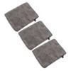Baluue 3pcs Makeup Gloves Ultra-fine Microfiber Facial Cleaning Mitts for Easy Makeup Removal Reusable Shower Use Travel-friendly Grey view 1