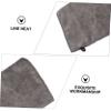 Baluue 3pcs Makeup Gloves Ultra-fine Microfiber Facial Cleaning Mitts for Easy Makeup Removal Reusable Shower Use Travel-friendly Grey view 2