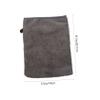 Baluue 3pcs Makeup Gloves Ultra-fine Microfiber Facial Cleaning Mitts for Easy Makeup Removal Reusable Shower Use Travel-friendly Grey view 3
