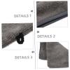 Baluue 3pcs Makeup Gloves Ultra-fine Microfiber Facial Cleaning Mitts for Easy Makeup Removal Reusable Shower Use Travel-friendly Grey view 4