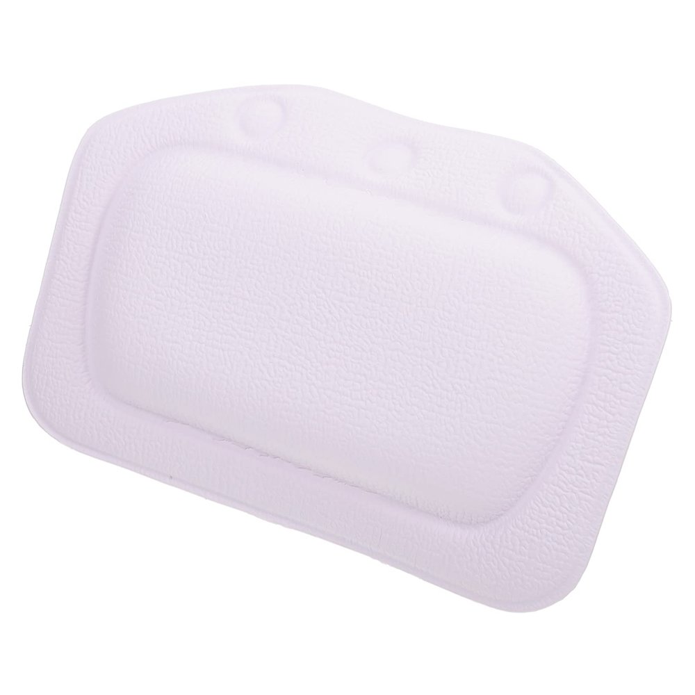 Baluue 1pc Bath Pillow for Bathtub Spa Breathable Headrest Strong Cups Comfortable Neck Support for Relaxing Bath