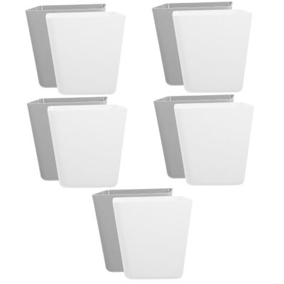 TEHAUX 10pcs Hanging Cup for Rolling Cart Small Hanging Trash Can Rolling Cart Storage Bin Material Space-saving Design