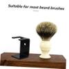 Didiseaon Brush Stand Smooth Edges Stylish Desktop Organizer for Shaving Tools and Accessories for Men's Grooming Versatile Design for Shaving Brushes view 3