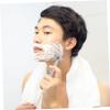 FRCOLOR 1set Long Handle Hair Remover Shaver Safety Razor for Men Grooming Butterfly Open for Face and Beard view 2