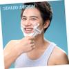 FRCOLOR 1set Long Handle Hair Remover Shaver Safety Razor for Men Grooming Butterfly Open for Face and Beard view 4