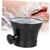 FOMIYES Shaving Bowl for Men Stylish Shaving Soap Cup Black Plastic Comfortable to Hold Handle view 2
