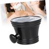 FOMIYES Shaving Bowl for Men Stylish Shaving Soap Cup Black Plastic Comfortable to Hold Handle view 3