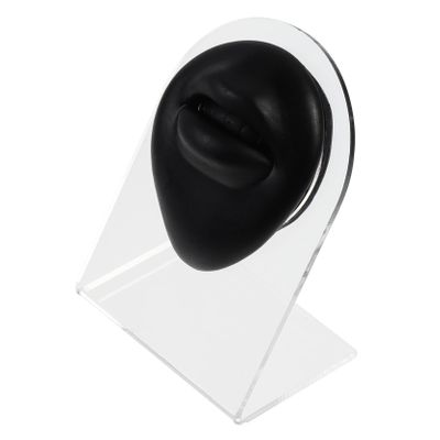 IWOWHERO Silicone Human Mouth Model Practice Piercing Kit Model Body Part Training Mount