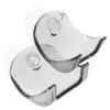 PAMINGONO 2pcs Suction Cup Razor Rack Shower Organizer for Shaving Tools Easy Install Wall Holder Durable Plastic Gray for Bathroom and Salon Storage view 1