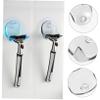 PAMINGONO 2pcs Suction Cup Razor Rack Shower Organizer for Shaving Tools Easy Install Wall Holder Durable Plastic Gray for Bathroom and Salon Storage view 3