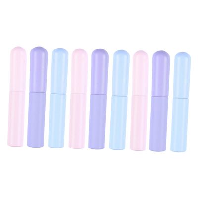 FOMIYES 9pcs Silicone Lip Brush Set Lip Makeup Brushes Cap Soft Applicators for Blending Concealing