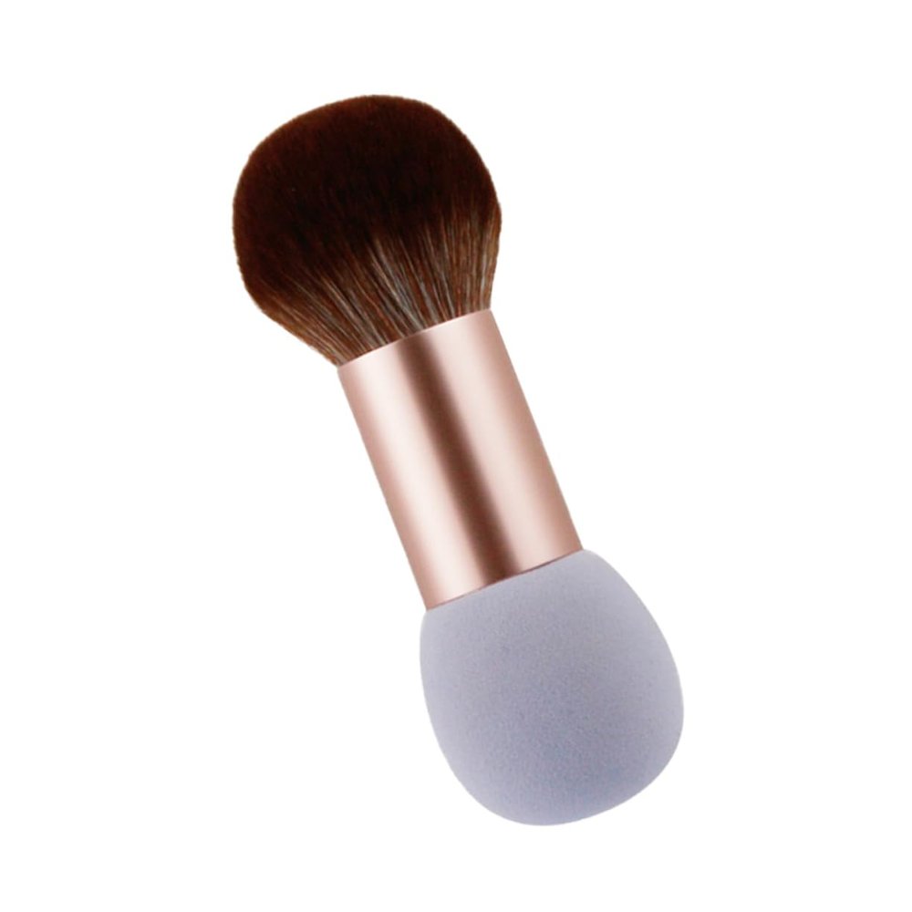 SKISUNO Double-headed Cosmetics Brush for Blush and Powder Application Durable Handle for Daily and Professional Use Easy to Clean and Maintain Purple Sponge Brush