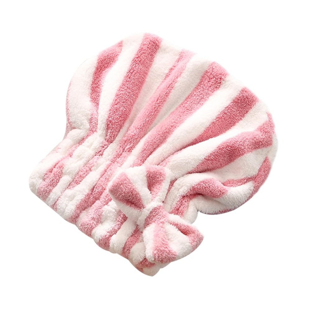 Beatifufu Hair Drying Caps Bowknot Design Absorbent Water-Resistant Headband for Quick Drying for Bathroom Use and Hair Care