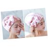 Beatifufu Hair Drying Caps Bowknot Design Absorbent Water-Resistant Headband for Quick Drying for Bathroom Use and Hair Care view 2