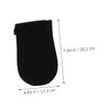 Didiseaon 1pair Self Tanning Glove Applicator for Even Lotion Application Soft Material for Body Fabric Self Use Reduces Product Waste Black Design view 2