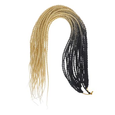 MERRYHAPY Gradient Color Synthetic Ponytail Extension for Women Long Braid Hairpiece Black and Brown for Daily Wear Parties and Cosplay