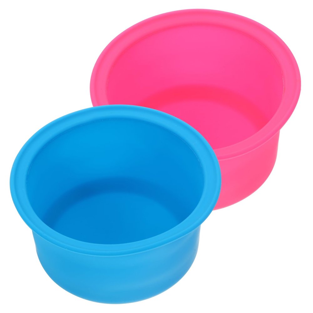 CORHAD 2pcs Silicone Wax Melting Pot Non-Stick Inner Bowl for Reliable Wax Heating for Home and Salon Use Heat-Resistant Design Blue