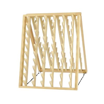 FOMIYES Wall-mounted Wooden Hair Braiding Rack Durable Hair Extension Holder for Stylists and Home Use Elegant Organizer for Supplies and Threads for Salons and Braiding Stations
