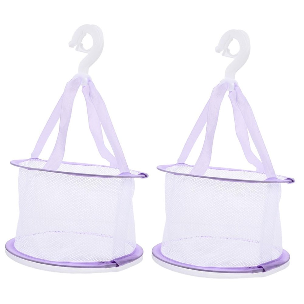 Beatifufu 2pcs Dryer for Makeup Sponge Drying Hanger Brush Drying Mesh Basket Brush Cleaner