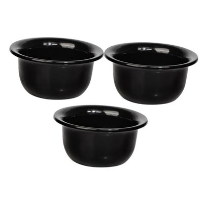 Beatifufu 3pcs Elegant Shaving Bowl Men's Shave Bowl Reusable Shaving Cup Household Supplies