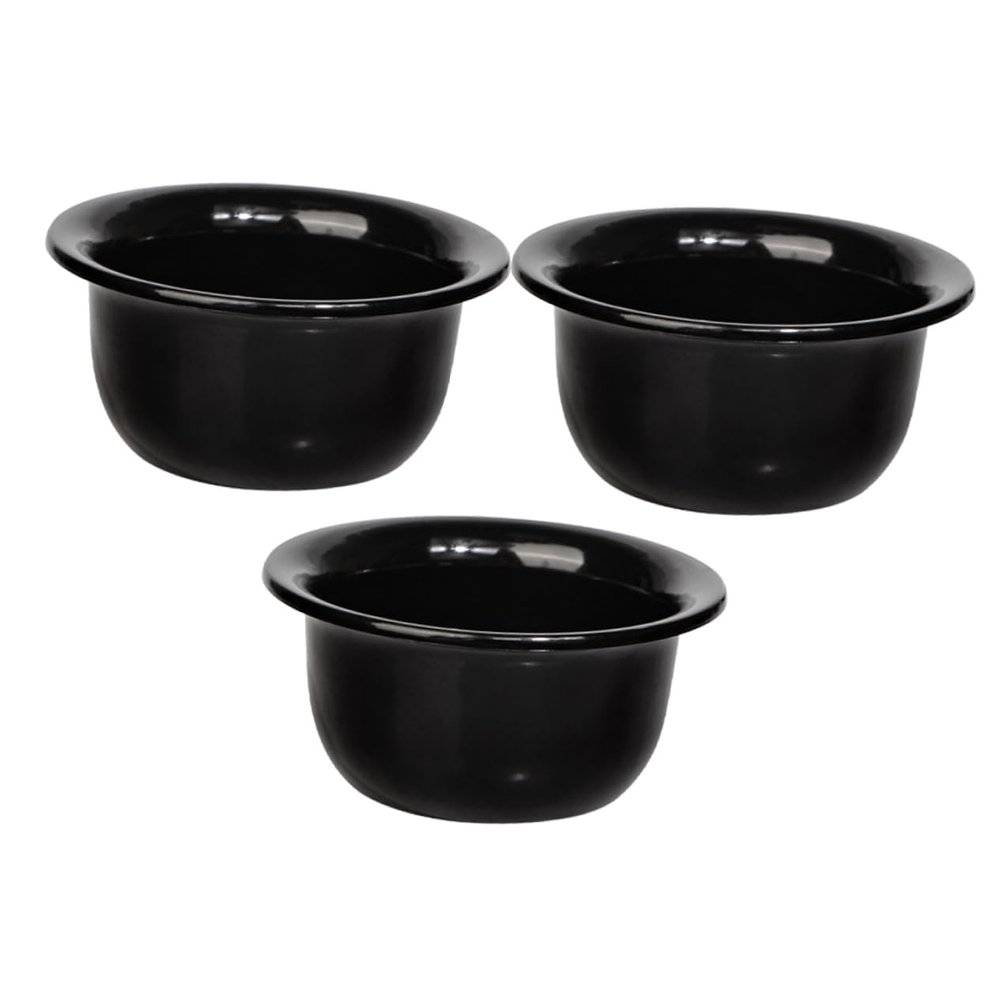 Beatifufu 3pcs Elegant Shaving Bowl Men's Shave Bowl Reusable Shaving Cup Household Supplies