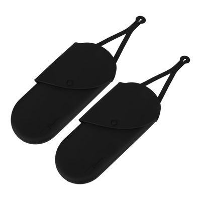 FOMIYES 2pcs Curling Iron Organizer Storage Bag Hair Straightener Organizer Soft Silicone Material and Heat Protection