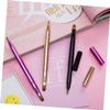 Baluue 2pcs Double-ended Makeup Brush Lip Brush Eyeliner Dual Purpose Cosmetics Material Retractable Design Easy to Clean view 2
