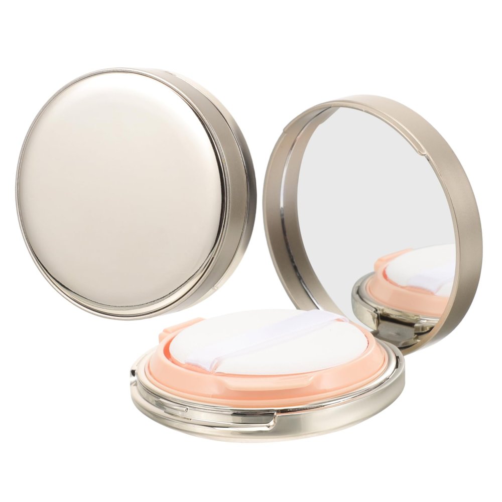 Gogogmee Makeup Powder Puff Box Set Empty Cushion Foundation Case Refillable Powder Containers Travel Size 2 Pack