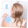 WOONEKY 1pc Silicone Bath Brush Multi-Functional Exfoliating Sponge for Home Bathing Easy to Use Hanging Rope for Relaxing Shower Experience view 4