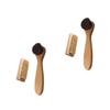 Anneome 4pcs Wooden Pig Bristles Nail Cleaning Brush Set Multi-Purpose Handwashing and Finger Scrubbing Tool for Manicures view 1