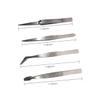 Beatifufu 4pcs Steel Jewelry Making Pliers Set Pointed Tweezers Kit for Diy Manicure Makeup Gems Professional Nail Repair Tools view 4