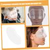 Beatifufu 300pcs Facial Protectors for Hair Salons Facial Covers for Haircuts Hair Washing and Styling Material Eye Protectors for Barber Use view 4